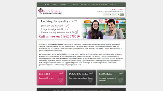 Keystage Recruitment Ltd for teaching jobs in County Durham