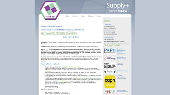 Supply Plus for teaching jobs in  plymouth